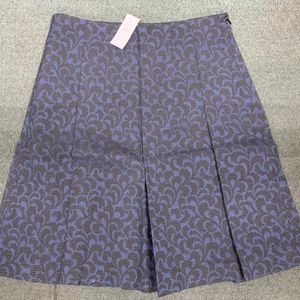 Ann Taylor LOFT Ivy Jacquard Pleated Skirt Size